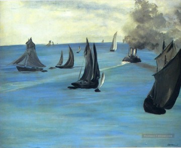  Sainte Tableaux - La plage de Sainte Adresse réalisme impressionnisme Édouard Manet